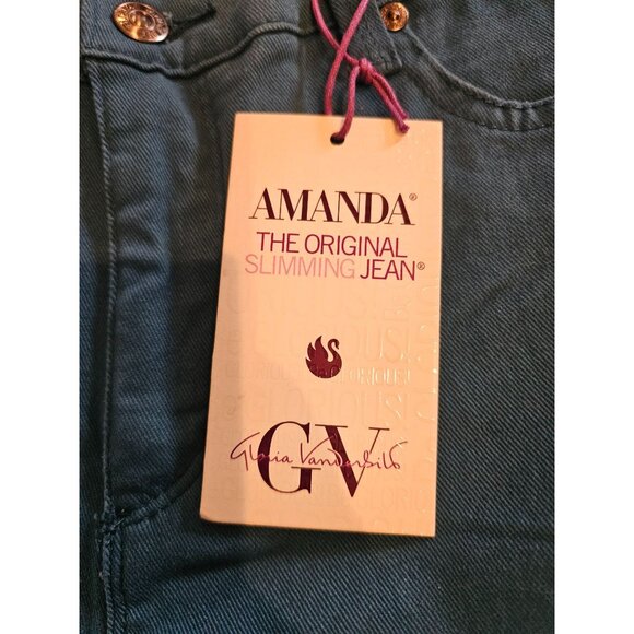 Gloria Vanderbilt Amanda Jeans Classic Rise Tapered Leg Stretch Blue Sz 4 NWT - Picture 10 of 14